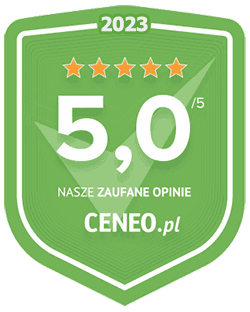 Ocena 5.0 na platformie Ceneo na podstawie ocen klientw