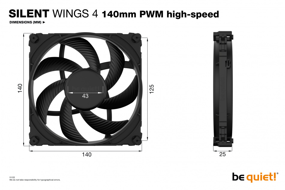 Silent Wings 4 140mm Pwm Highspeed