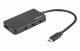 Hub USB TYP-C 3.0 Natec Silkworm 4-Porty Czarny (NHU-1343)