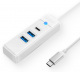 Hub USB TYP-C Orico 2x USB 3.1 + USB TYP-C - biay (PWC2U-C3-015-WH-EP)