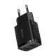 adowarka sieciowa Baseus Compact Quick Charger, 2x USB, 10.5W - czarna (CCXJ010201)