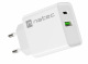 adowarka sieciowa Natec Ribera 1x USB-A + 1x USB TYP-C 20W - biaa (NUC-2061)