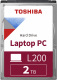 Toshiba L200 Mobile HDWL120UZSVA 2TB 2,5" 128MB 5400rpm SATA III Bulk