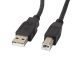 Kabel do drukarki USB 2.0 AM-BM Lanberg czarny 1.8m (CA-USBA-10CC-0018-BK)