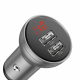 adowarka samochodowa Baseus 2x USB, 4,8A, 24W z wywietlaczem natenia/napicia - srebrna (CCBX-0S)