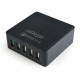 Gembird adowarka sieciowa Quick Charge USB 3.0 5 port 8A czarna