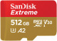 Karta SanDisk Extreme microSDXC 512GB 190/130 MB/s A2 C10 V30 UHS-I U3 Mobile (SDSQXAV-512G-GN6MA)