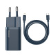 adowarka sieciowa Baseus Super Si Quick Charger 1C 20W z przewodem USB TYP-C do Lightning 1m - niebieska (TZCCSUP-B03)
