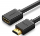 Kabel przeduacz HDMI mski do HDMI eski UGREEN HD107, FullHD, 3D, 2m (czarny) (10142)