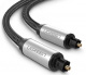 UGREEN AV108 Kabel optyczny Toslink Audio, aluminiowy z oplotem, 1m szarny (10539)